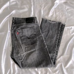 Levi’s straight leg gray jeans